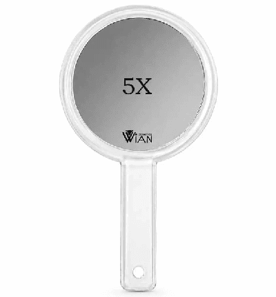 وین آینه دسته دار کد M100 با بزرگنمایی WIAN Cosmetics 5X