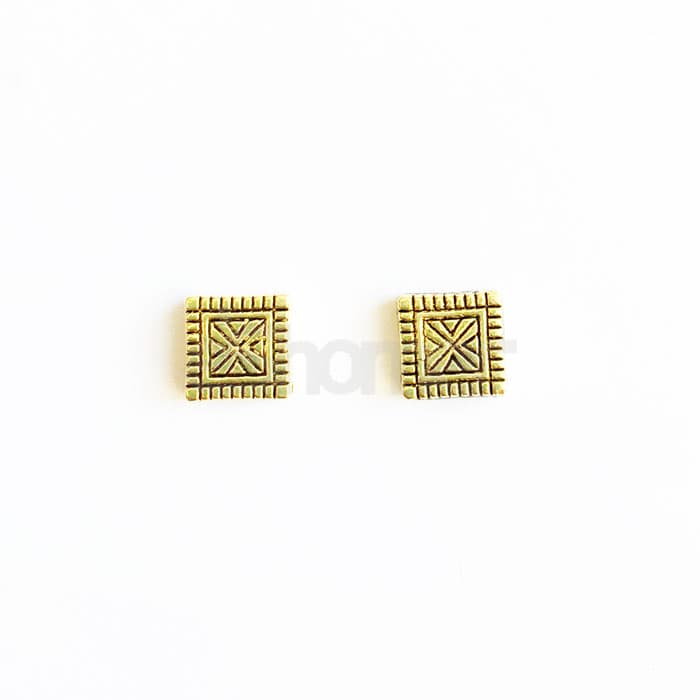 خرج بین کار طلایی مربع بسته 4 عددی gold1011