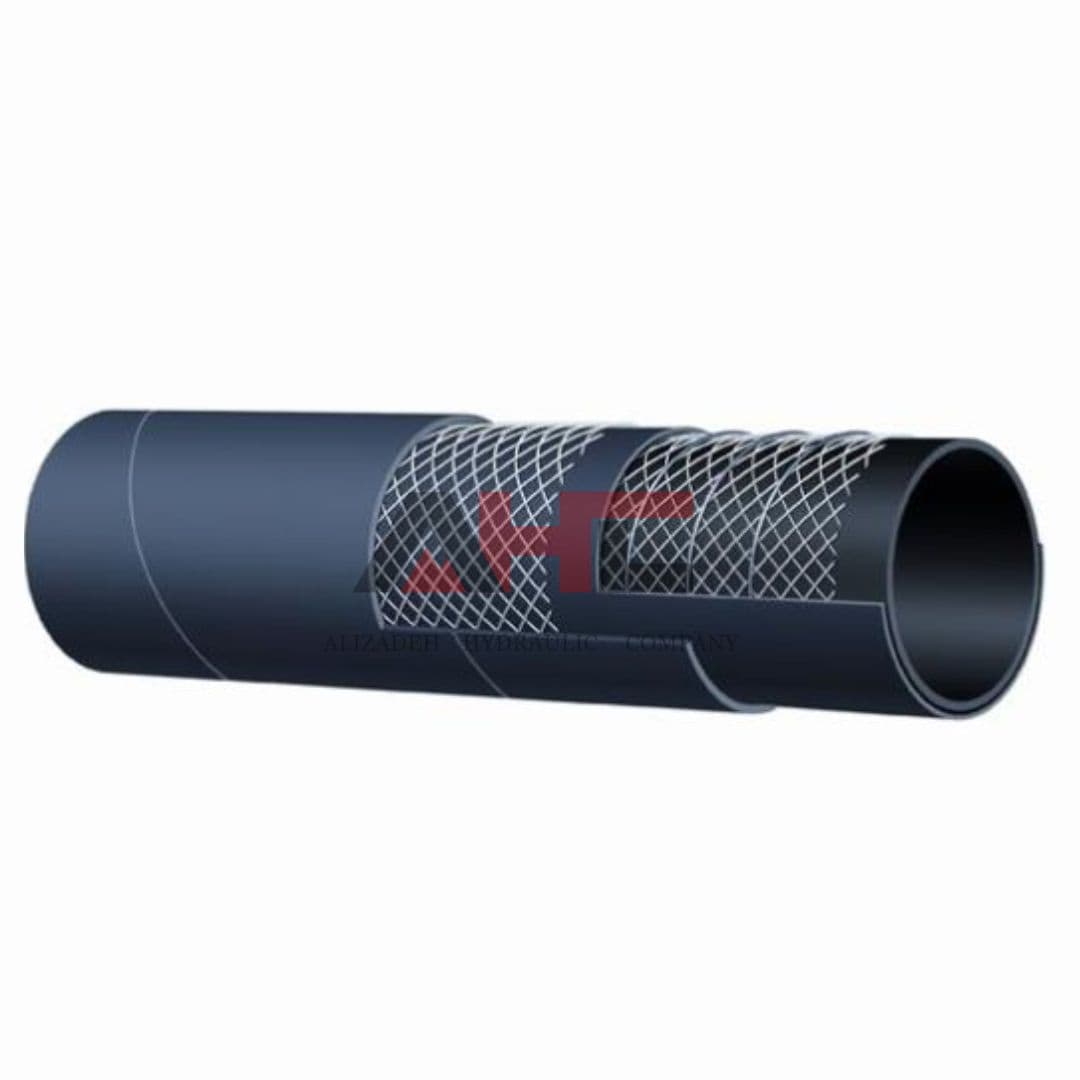 شیلنگ دولایه نخ دار فشار قوی سایز 3/8 اینچ