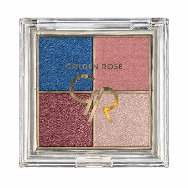 پالت سایه چشم چهار تایی گلدن رز مدل 03 Blue Charm وزن 8.8 گرم
