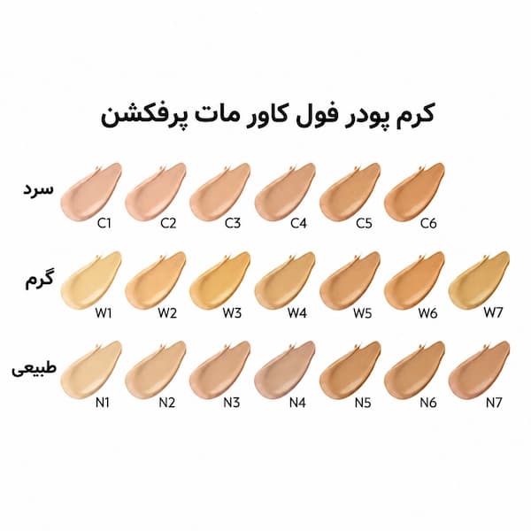کرم پودر مات گلدن رز Matte Perfection با پوشانندگی بالا SPF15 و ویتامین E حجم 35 میل — تصویر ۲