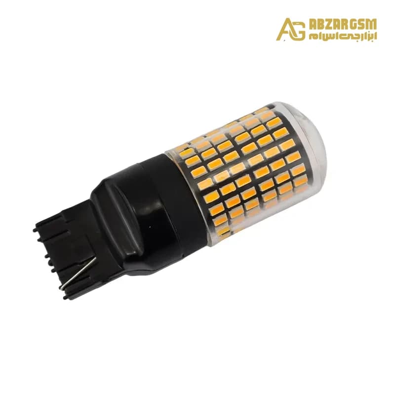 لامپ LED خودرویی 144تایی پایه 7440 (T20) مدل 3030 توان 21W نارنجی — تصویر ۲
