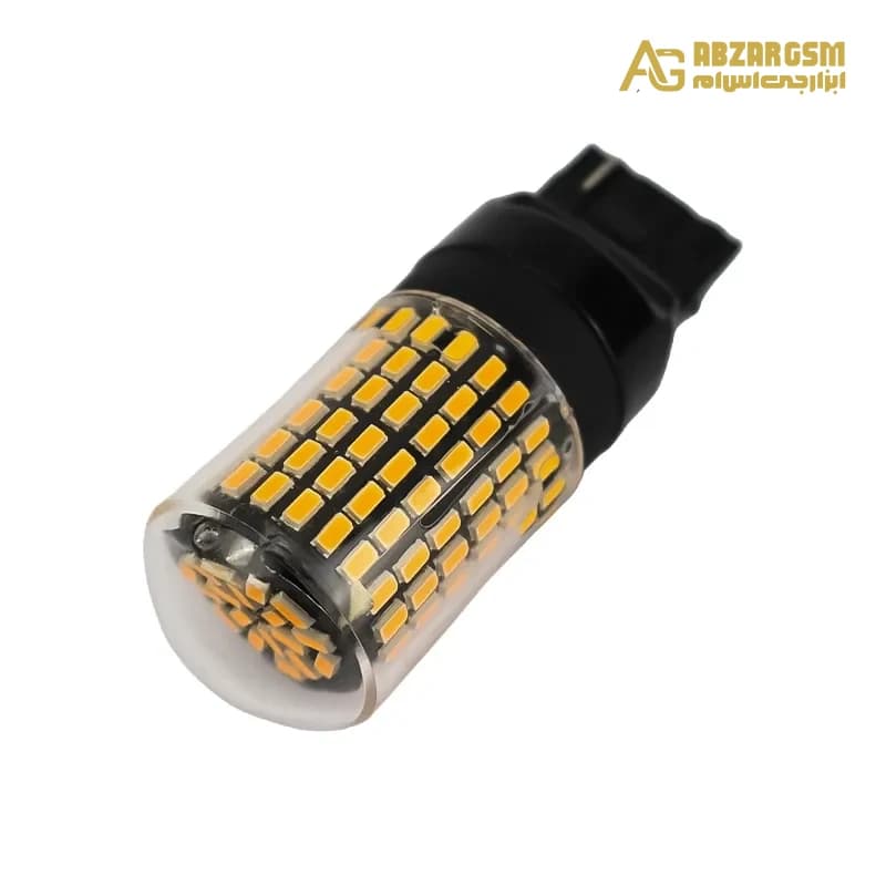 لامپ LED خودرویی 144تایی پایه 7440 (T20) مدل 3030 توان 21W نارنجی