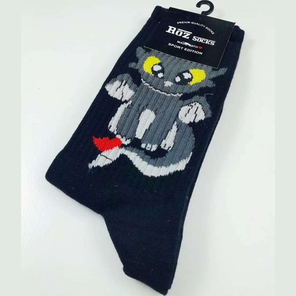 جوراب فانتزی ساقدار رز ساکس (Roz Socks) | ۵ طرح کارتونی خاص — تصویر ۳
