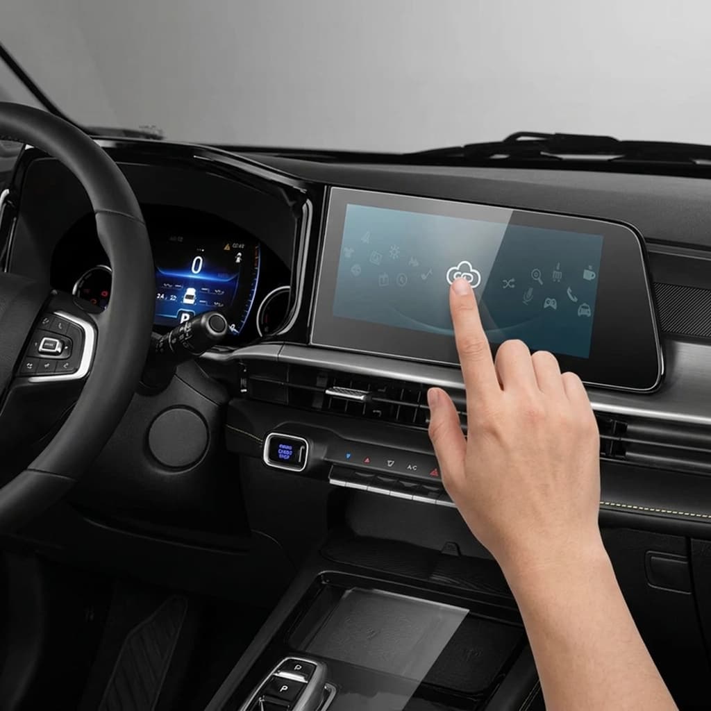 گلس مانیتور X33 کراس | Chery X33 Cross ( محافظ صفحه ضد خش و نشکن ) — تصویر ۳