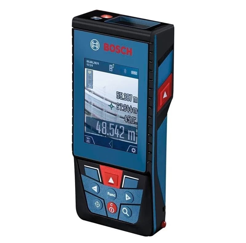 متر لیزری بوش مدل فوق حرفه ای دوربین دار GLM 100-25 C professional + BT150 + Red Glass Laser برد 100 متر — تصویر ۳