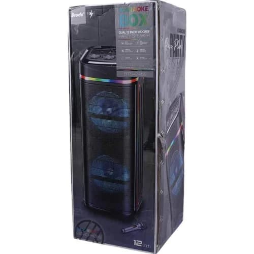 اسپیکر چمدانی بلوتوثی برودو BTS-2459 + میکروفون — تصویر ۲