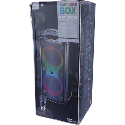 اسپیکر چمدانی بلوتوثی برودو BTS-2496 + میکروفون — تصویر ۲