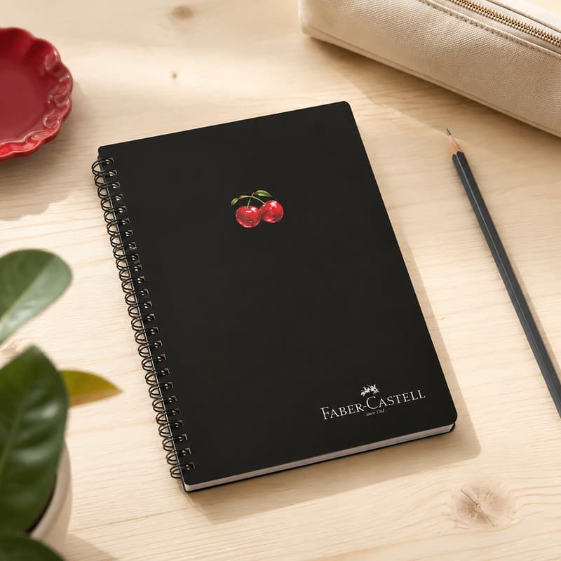 دفتر مشق 100 برگ سیمی فابر کاستل مدل Cherry Disco — تصویر ۳