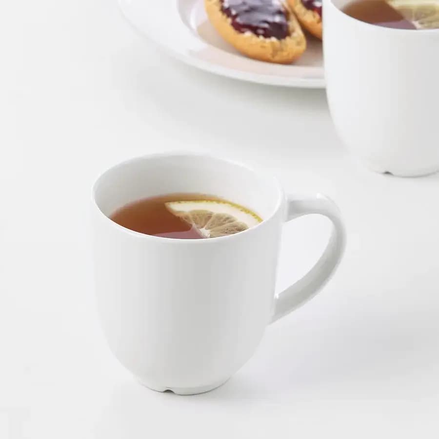 ماگ سرامیکی سفید ایکیا IKEA-VARDAGEN — تصویر ۴