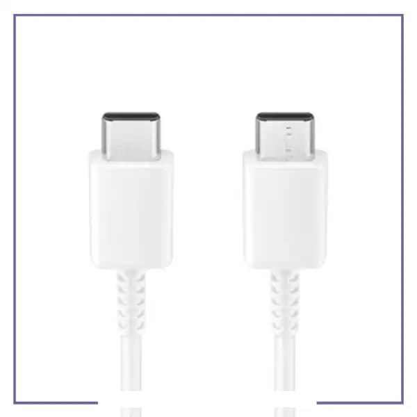 کابل شارژ دو سر تایپ سی 45 وات سامسونگ پک دار EP-DN975 – سفید — تصویر ۴