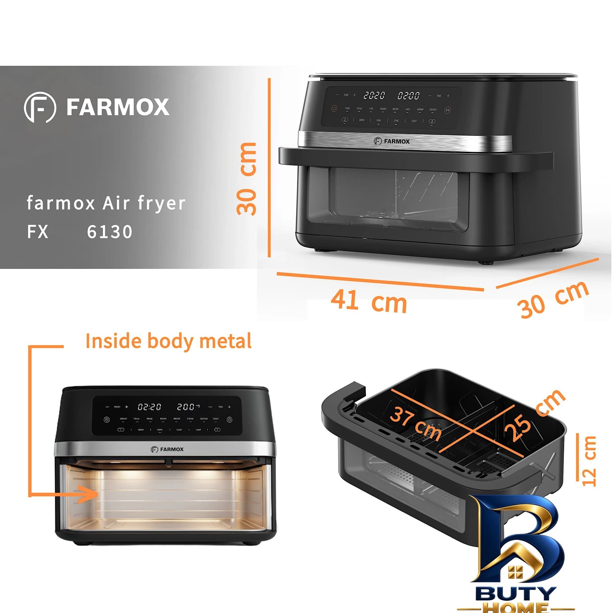 هواپز ۱۲ لیتر فارموکس مدل FX 6130 دو مخزنه — تصویر ۶