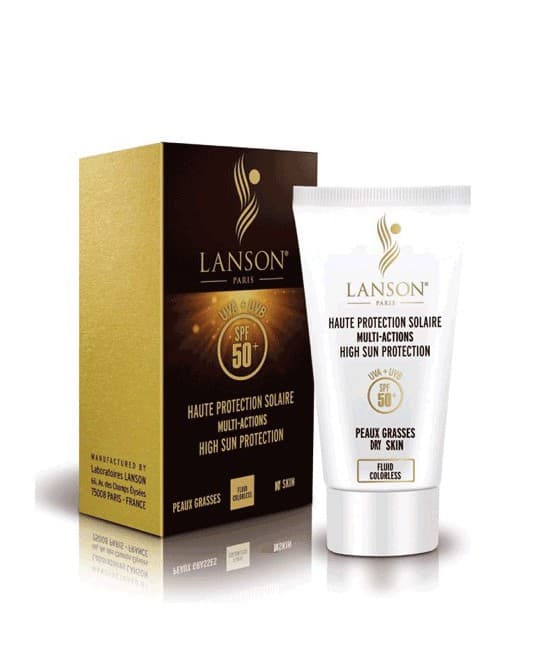 کرم ضد آفتاب بدون رنگ پوست خشک SPF 50 لانسون 40 میلی لیتر