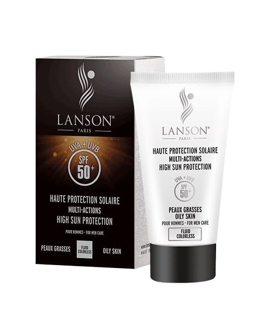 کرم ضد آفتاب آقایان بی رنگ SPF 50 لانسون 40 میلی لیتر
