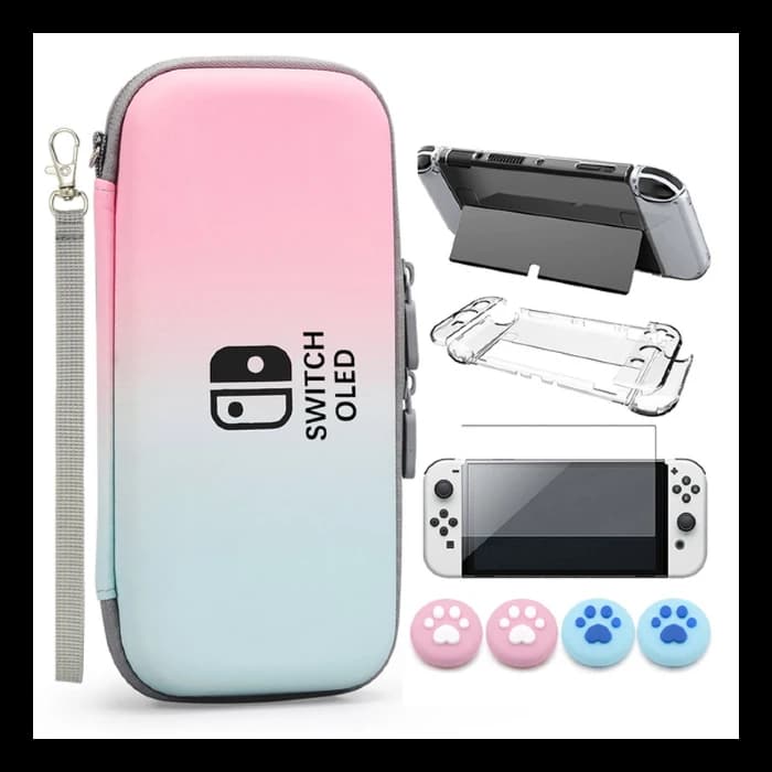 کیف محافظ اورجینال برای Nintendo Switch OLED صورتی ارغوانی