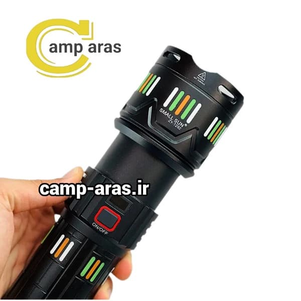 چراغ قوه شکاری زوم دار اسمال سان کد ZY-T292 شارژی — تصویر ۳