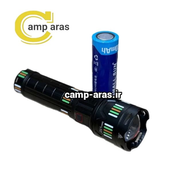 چراغ قوه شکاری زوم دار اسمال سان کد ZY-T292 شارژی — تصویر ۶