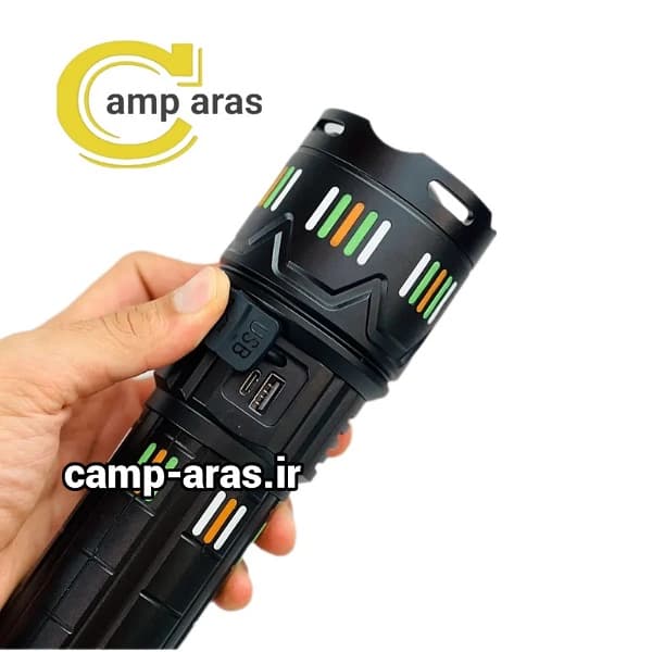 چراغ قوه شکاری زوم دار اسمال سان کد ZY-T292 شارژی — تصویر ۲