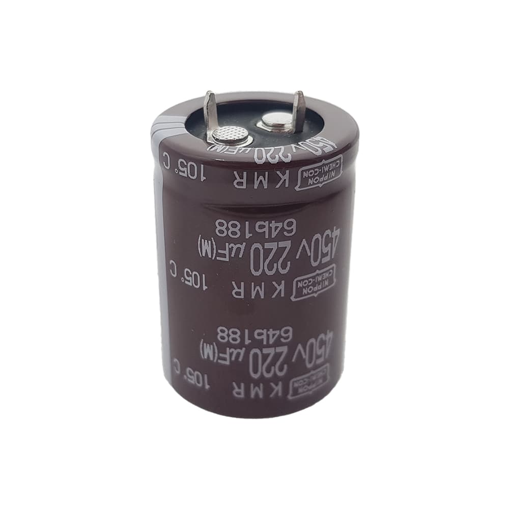 خازن الکترولیتی نیپون مدل NIPPON KMR 220uF 450V 25.4×35mm