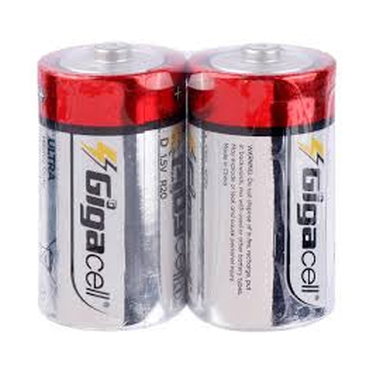 باتری بزرگ گیگاسل مدل Ultra Heavy Duty R20 بسته ۲ عددی شیرینگ