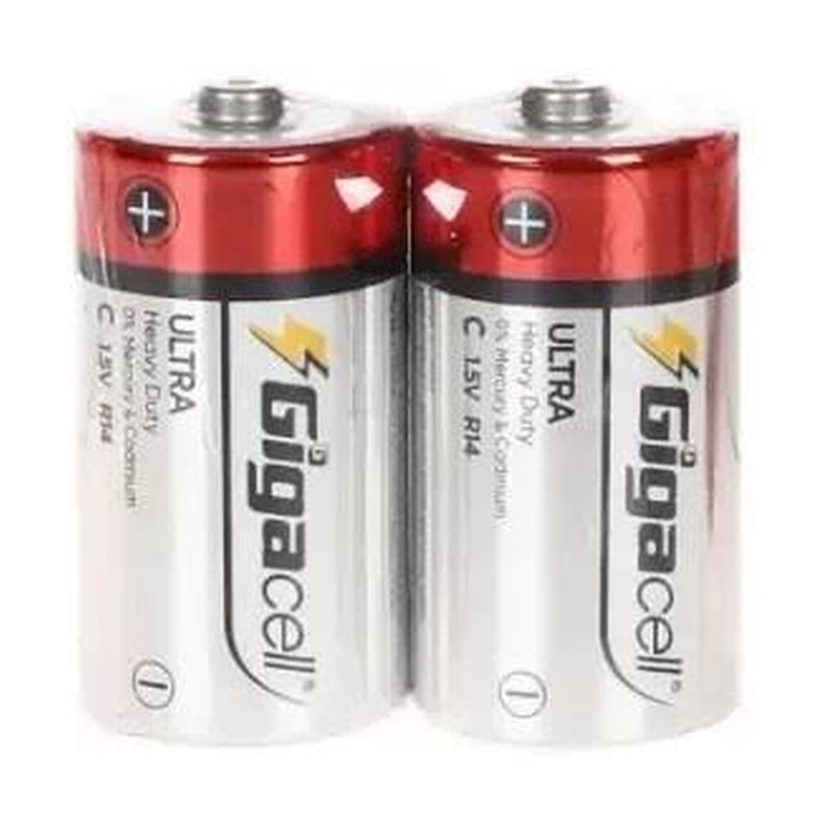 باتری متوسط گیگاسل مدل Ultra Heavy Duty R14 بسته ۲ عددی شیرینگ