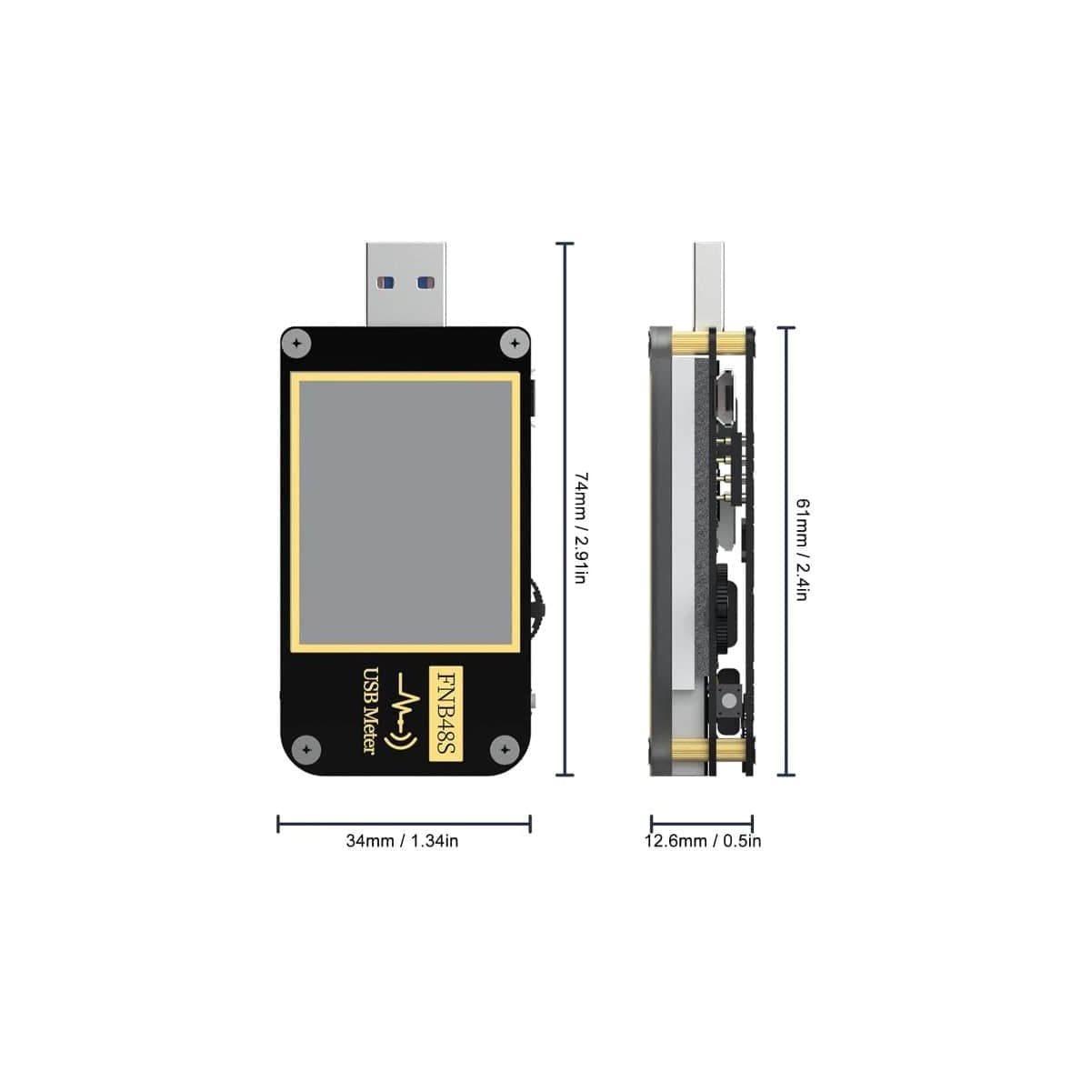 تستر شارژ USB بلوتوثی فینرسی مدل FNIRSI FNB48S BT — تصویر ۳