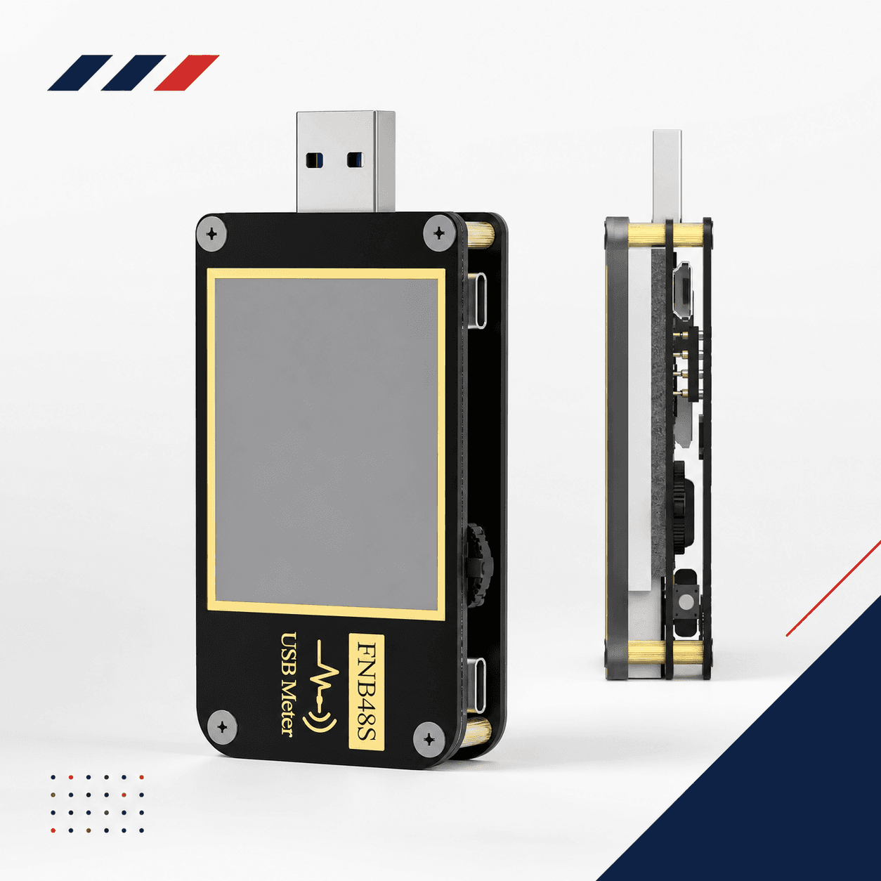 تستر شارژ USB بلوتوثی فینرسی مدل FNIRSI FNB48S BT — تصویر ۲