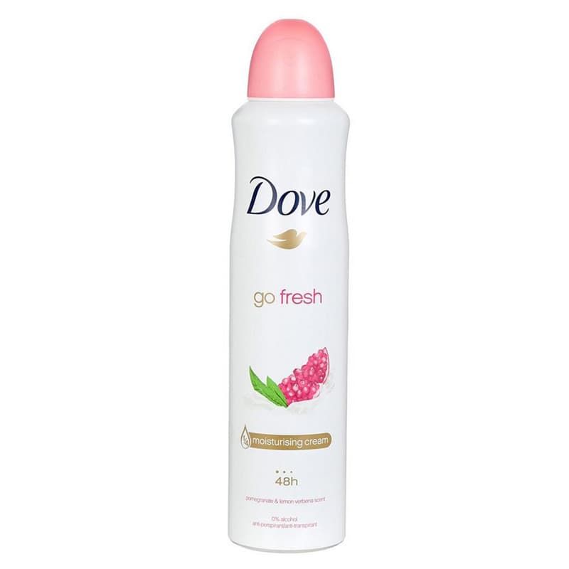 اسپری ضد تعریق زنانه داو Dove مدل go fresh رایحه انار