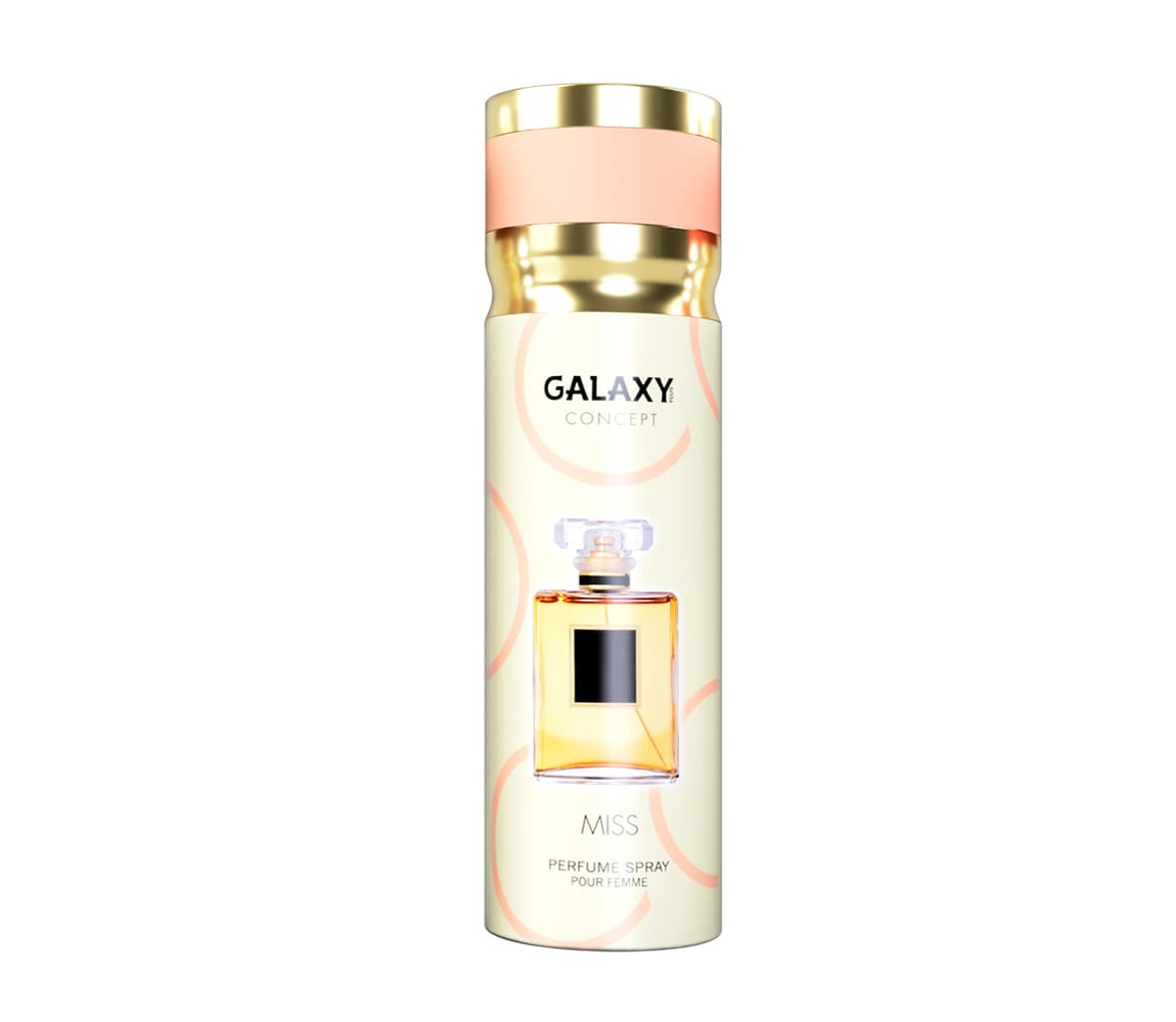 اسپری خوشبو کننده زنانه گالکسی GALAXY مدل MISS رایحه ادکلن کوکو شانل