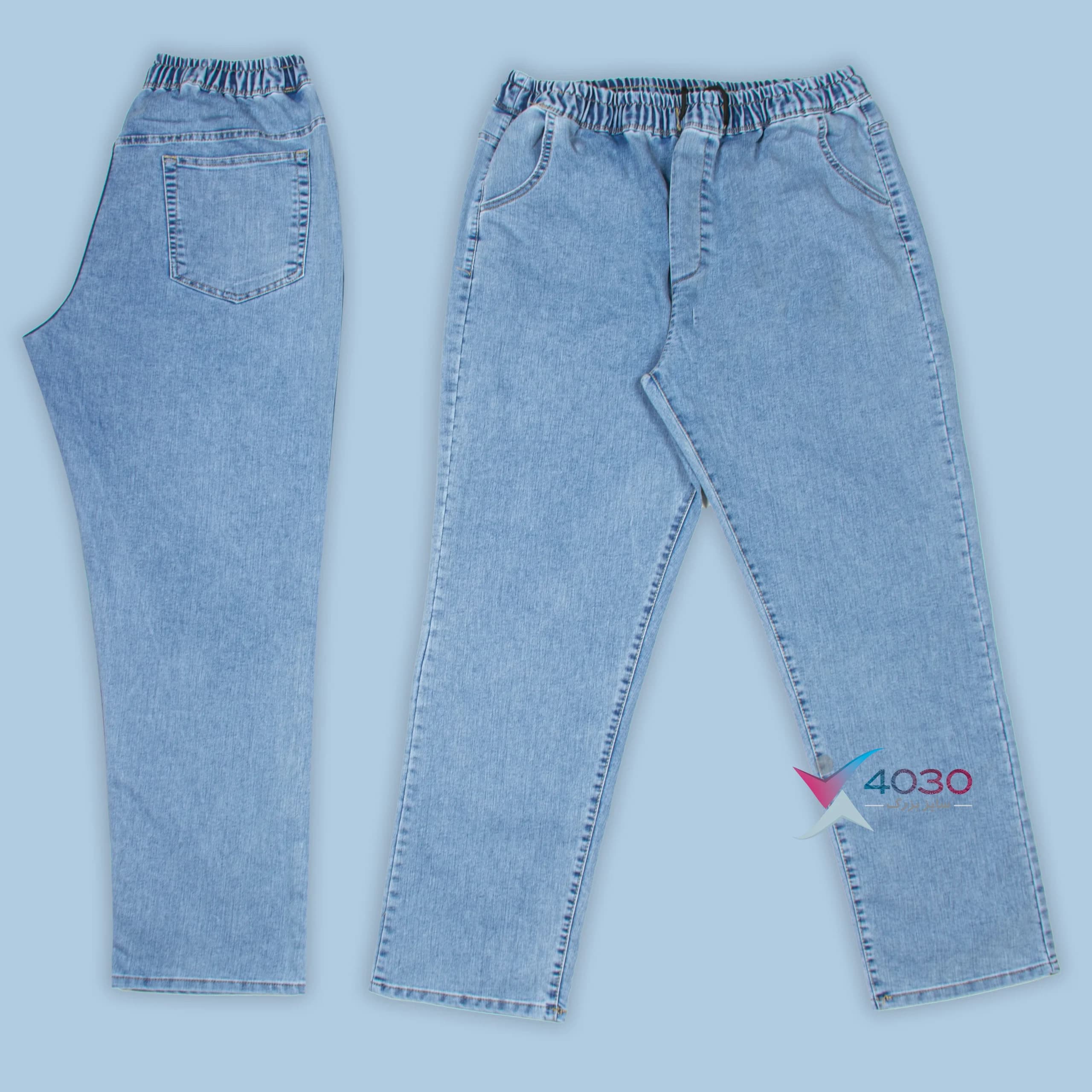 شلوار جین کمرکش ZARA سوپر سایز مردانه ( 3884 ) — تصویر ۷