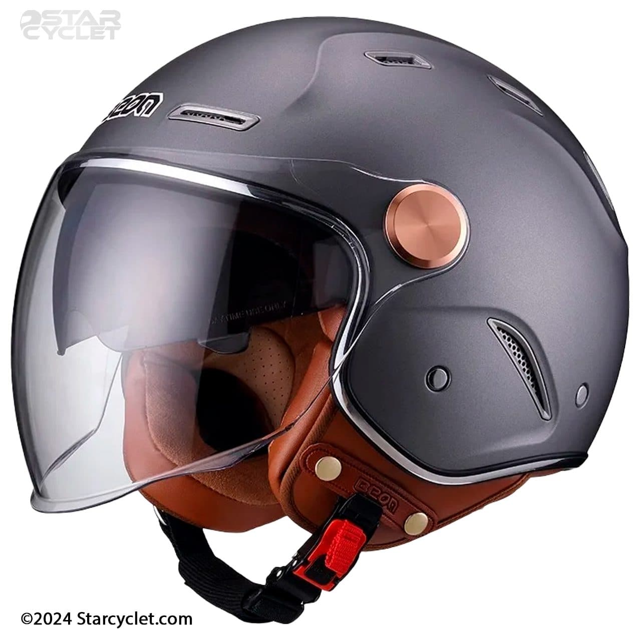 کلاه کاسکت بئون مدل B122-MAT GREY