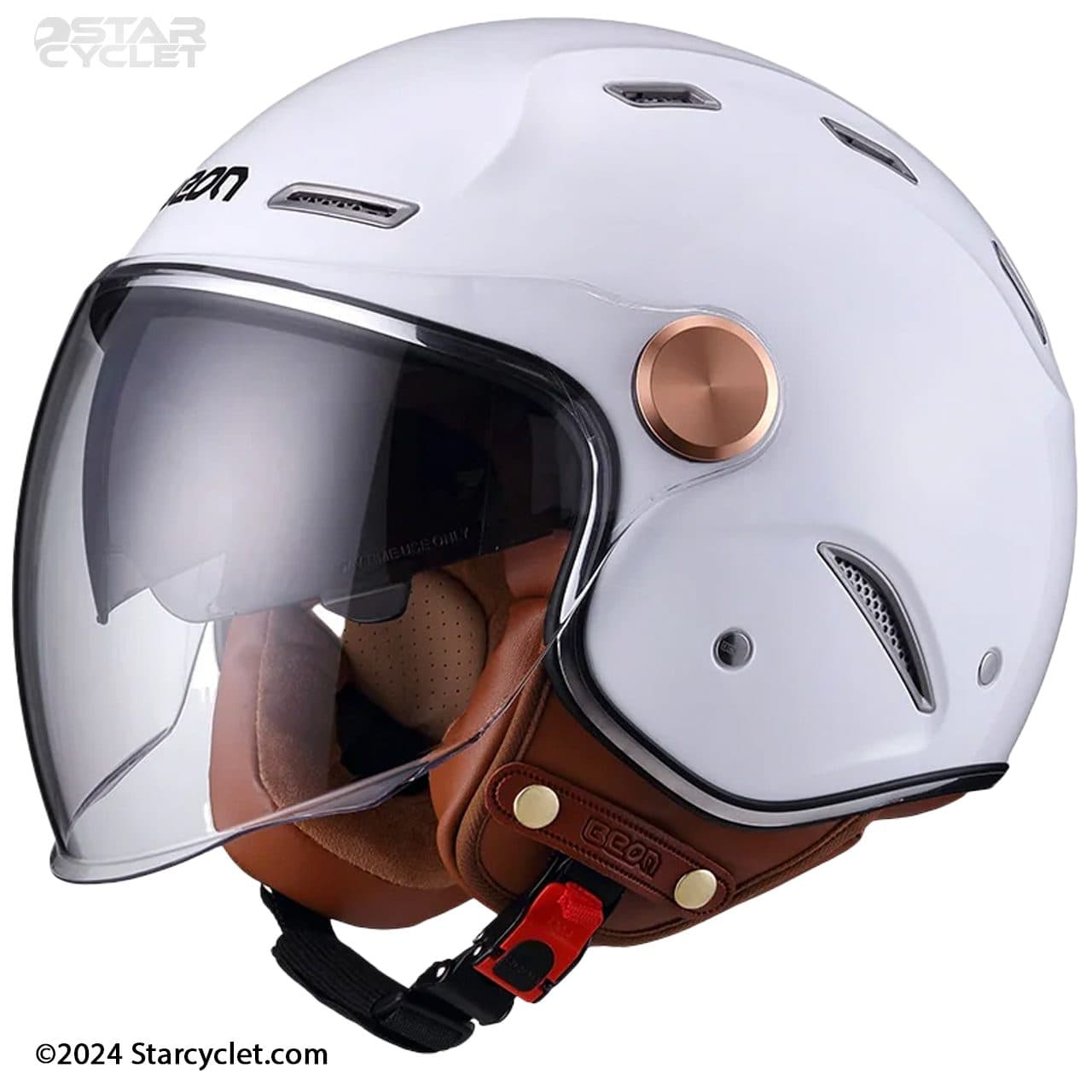 کلاه کاسکت بئون مدل B122-WHITE