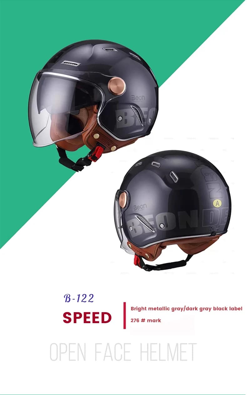 کلاه کاسکت بئون مدل B122-SILVER — تصویر ۲