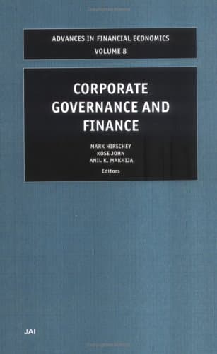 کتاب Corporate Governance and Finance, Volume 8 (Advances in Financial Economics, Volume 8) نسخه کامل