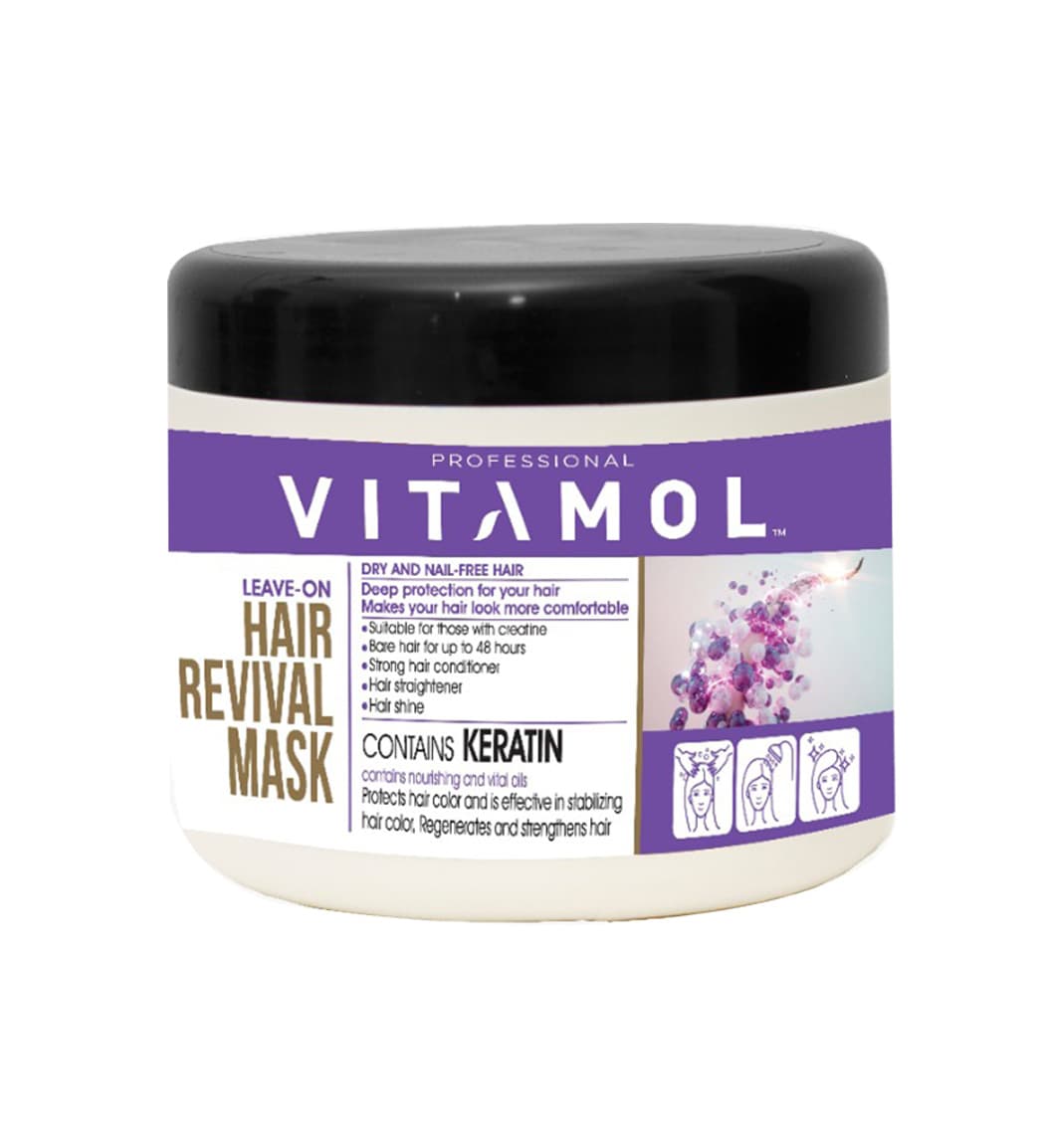 ماسک مو ویتامول داخل حمام مدل KERATIN حجم ۵۰۰ میلی لیتر | Vitamol Keratin Hair Mask 500 ml