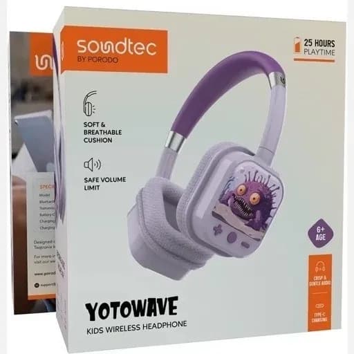 هدفون بی‌سیم کودکان پرودو ساندتک مدل Yotowave — تصویر ۸
