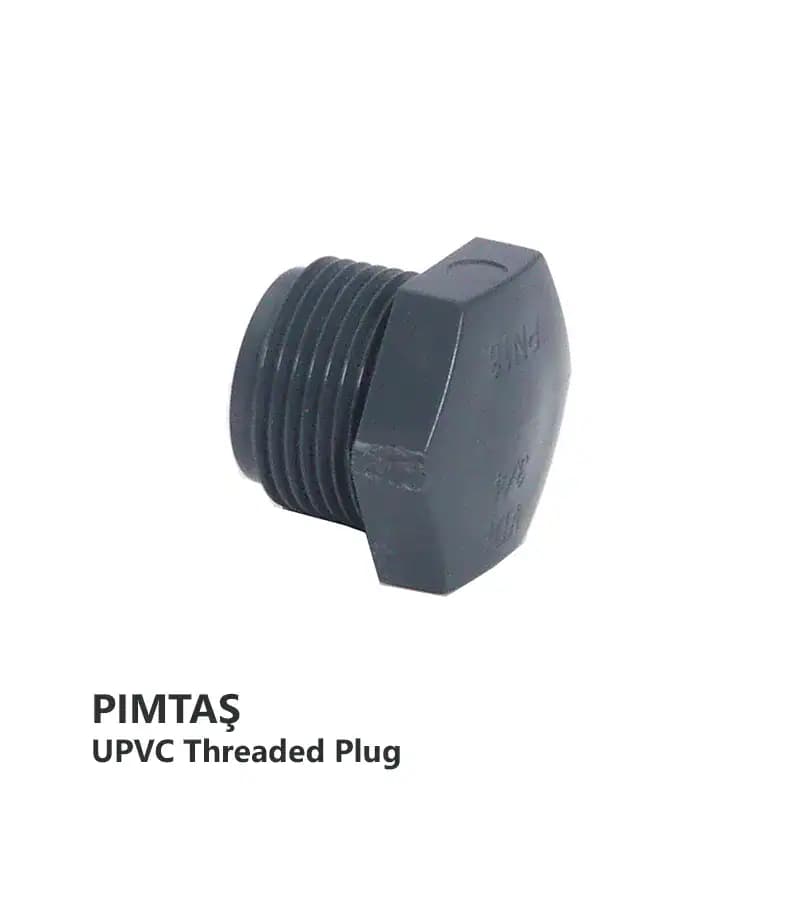 درپوش دنده UPVC پیمتاش (PIMTAS) سایز 2 1/2 اینچ