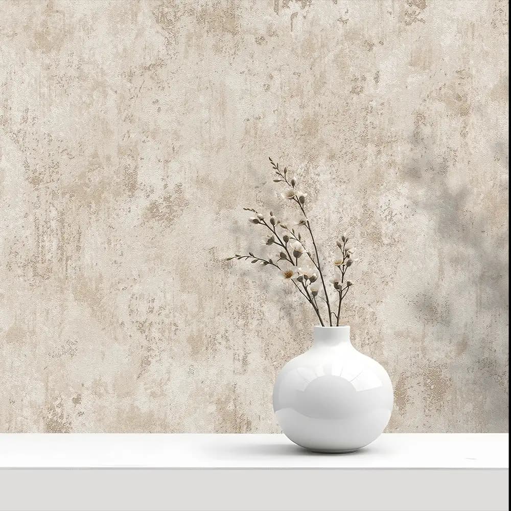 کاغذ دیواری تیتانیوم طرح پتینه کرم کد ۱۱۰۲۹- از ارسال تهران