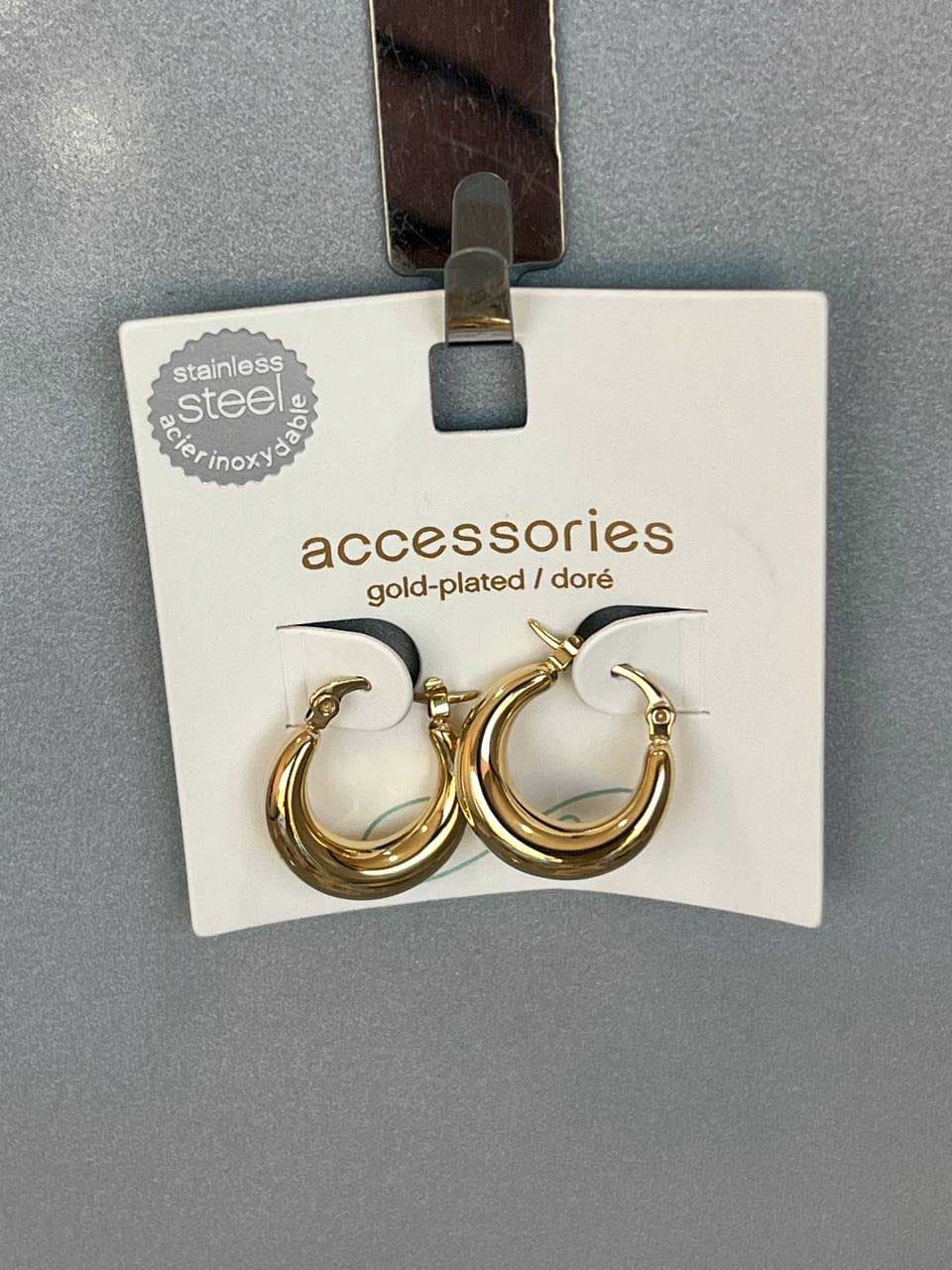 گوشواره روکش طلا، استیل ضدزنگ برند Accessories