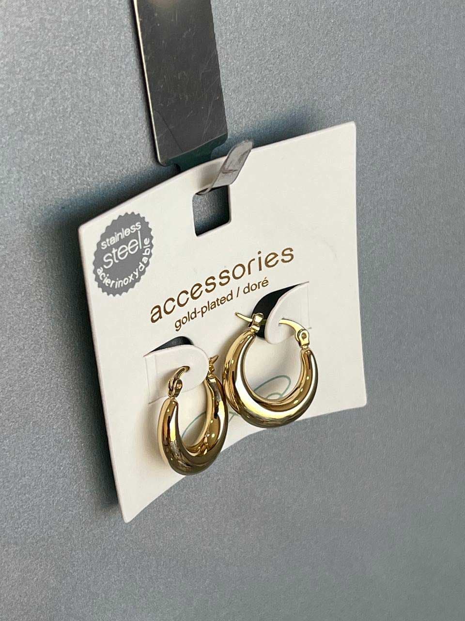 گوشواره روکش طلا، استیل ضدزنگ برند Accessories — تصویر ۲