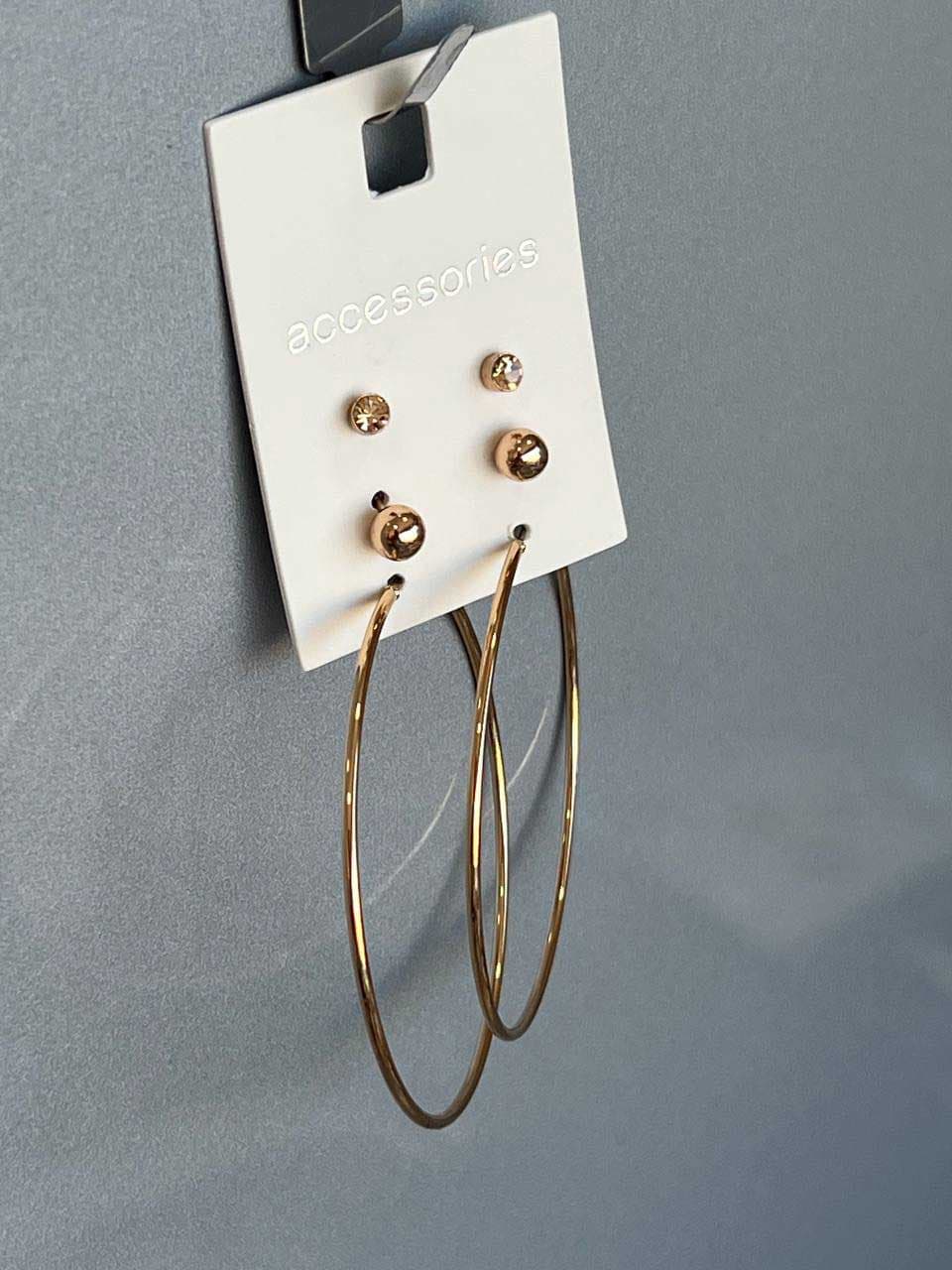 3 ست گوشواره طلایی مینیمال از برند Accessories