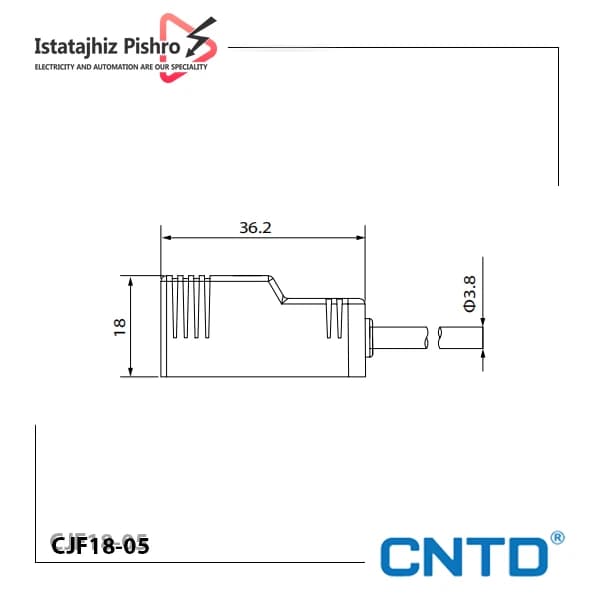 سنسور القایی CNTD مدل CJF18-05 — تصویر ۲