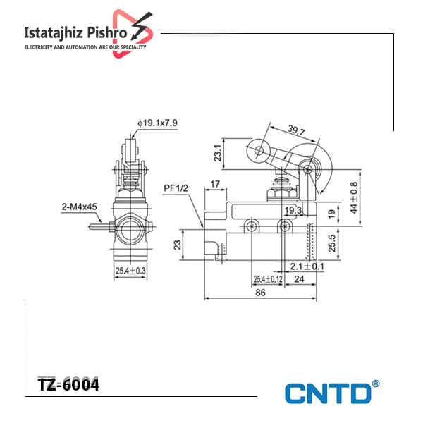 لیمیت سوئیچ مدل TZ-6004 — تصویر ۲