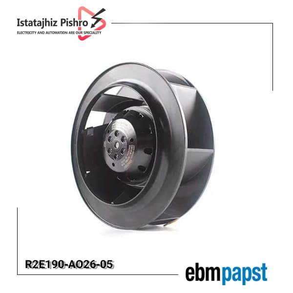 فن صنعتی EBM Papst مدل R2E190‑AO26‑05 — تصویر ۴