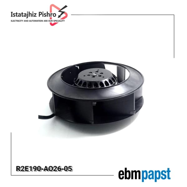 فن صنعتی EBM Papst مدل R2E190‑AO26‑05 — تصویر ۲