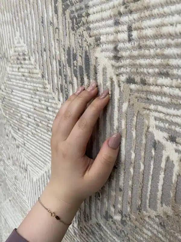 فرش فانتزی وینتیج با طراحی جدید و رنگ خنثی کد 218 — تصویر ۸