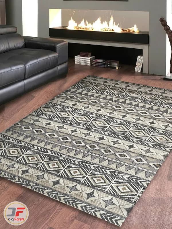 فرش مدرن طرح هندسی با کیفیت کد 222