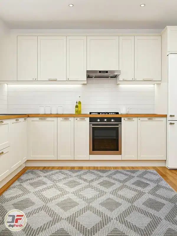 گلیم فرش خاص با اشکال هندسی کد 2319