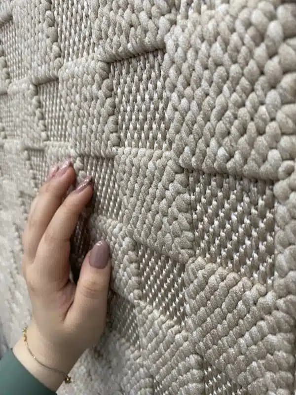 گلیم فرش ساده و شیک کد 1110 مناسب اتاق خواب — تصویر ۲