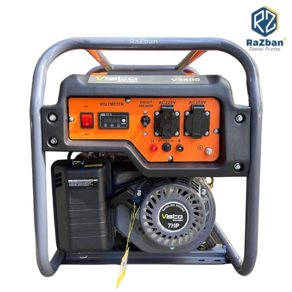 موتور برق بنزینی ویستا 3.5 کیلووات مدل V3800 تک فاز هندلی